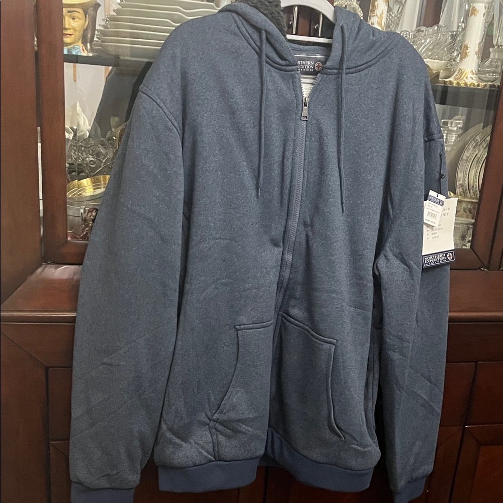Men's Blue Hoodie Sweater